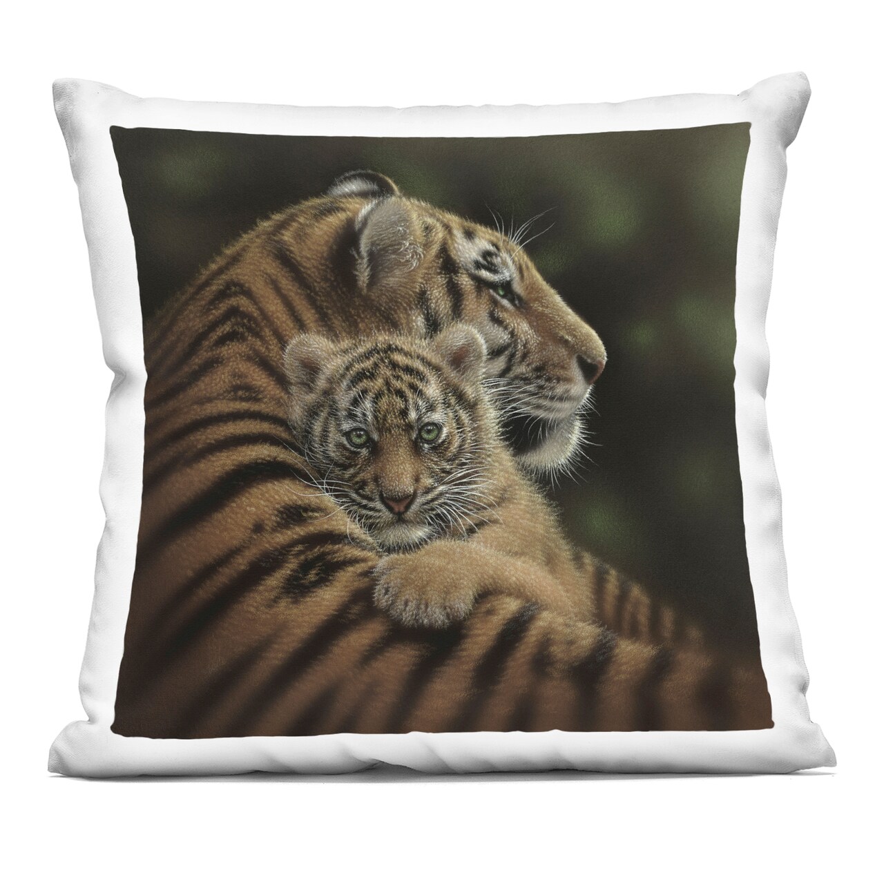 Stupell Industries Cherished Tiger Cub Indoor Pillow, 18 x 7 x 18